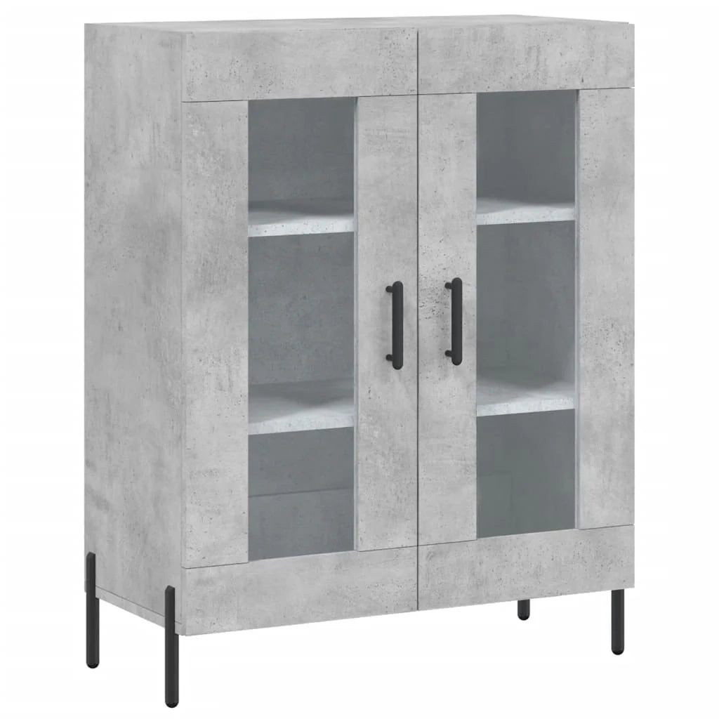 Buffet credenza cassettiera armadio mobile contenitore organizer cucina soggiorno salotto alto 69,5 x 34 x 180 cm legno ingegnerizzato grigio 02_0034506