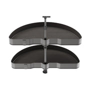 Carrello estraibile Harmony con chiusura soft, Modulo larghezza 400mm altezza 800mm, Acciaio e Legno, Grigio antracite
