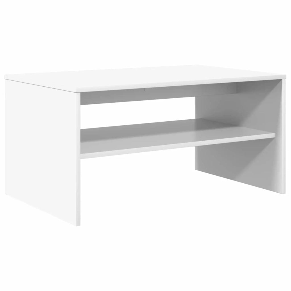 Tavolino da salotto Bianco 80 x 50 x 40 cm Legno ingegnerizzato 8000276