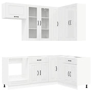 Unità Cucina KALMAR 8 pcs Bianco Lucido Legno ingegnerizzato 3438461