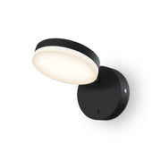 Maytoni Applique moderno Fad 1 luce LED integrato nero metallo diffusore acrilico