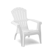 1 Pezzo Poltrona Sedia in Resina Adirondack Bianca 74 x 87 x 84 cm Pezzi: 6