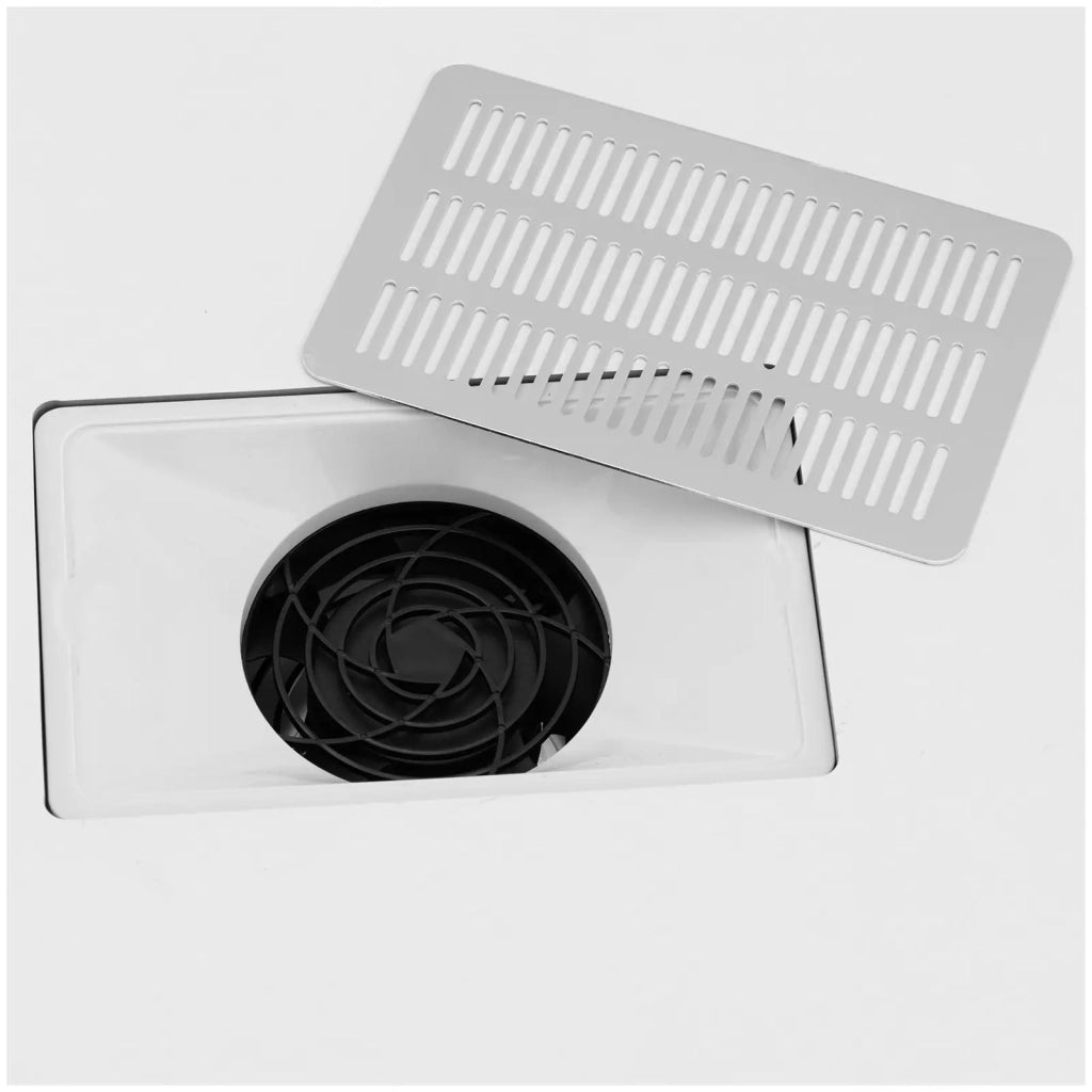 Tavolo manicure professionale con 3 cassetti aspirapolvere MDF lamiera stagnata 14_0009976