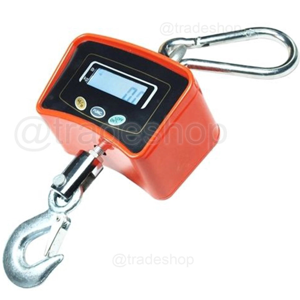Trade Shop - Bilancia Da Gru 500 Kg Con Gancio Acciaio Inox Bilancia Industriale -