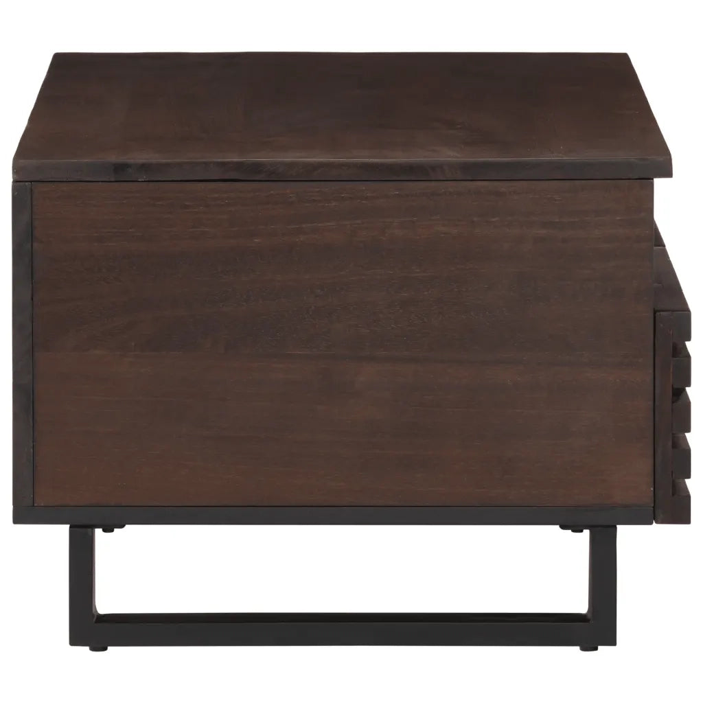 Tavolino da salotto | Tavolino da caff¨¨ | Tavolino da Soggiorno Marrone 80x55x40 cm Legno Massello di Mango