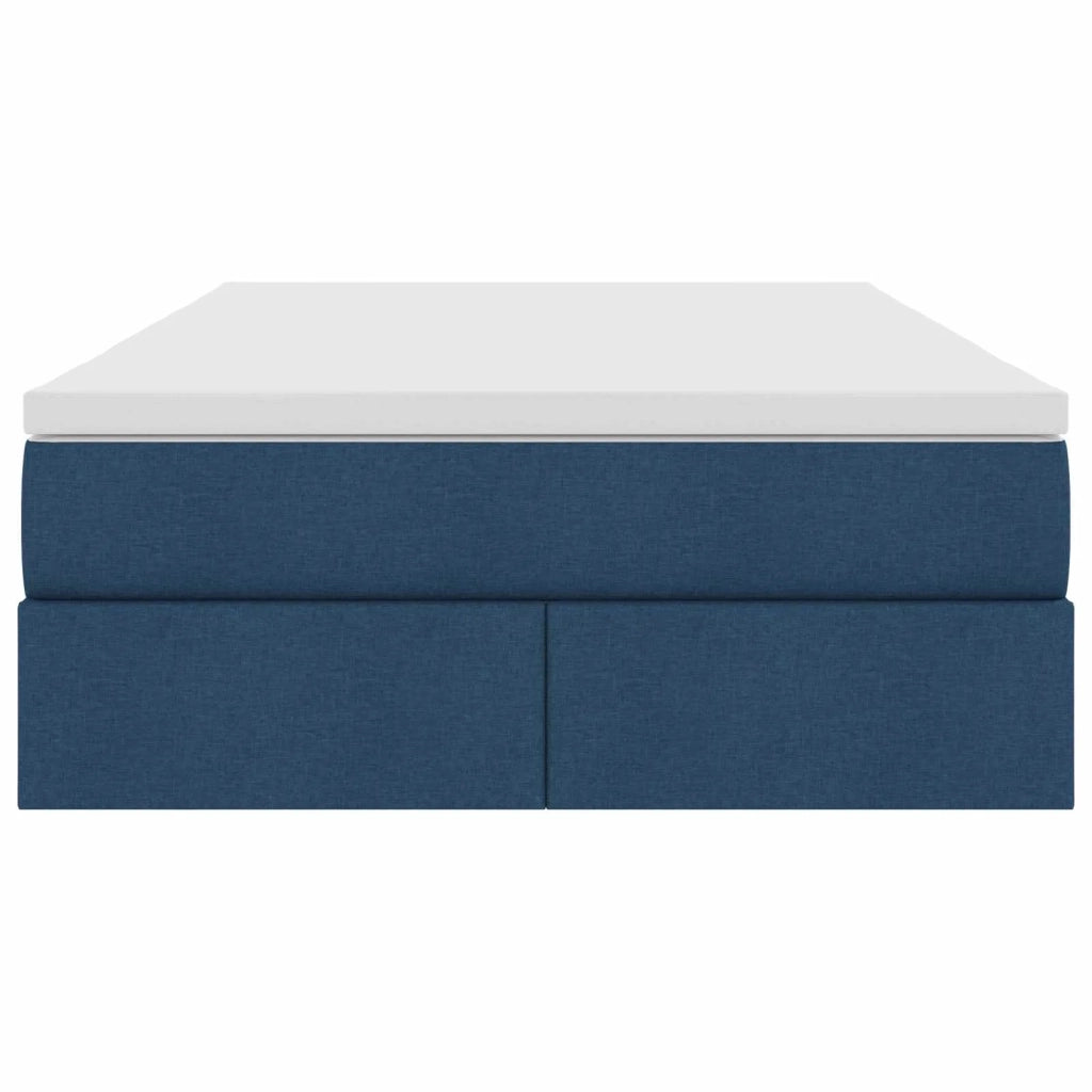 Letto con contenitore e materasso Blu 120 x 190 cm Poliestere 3370217