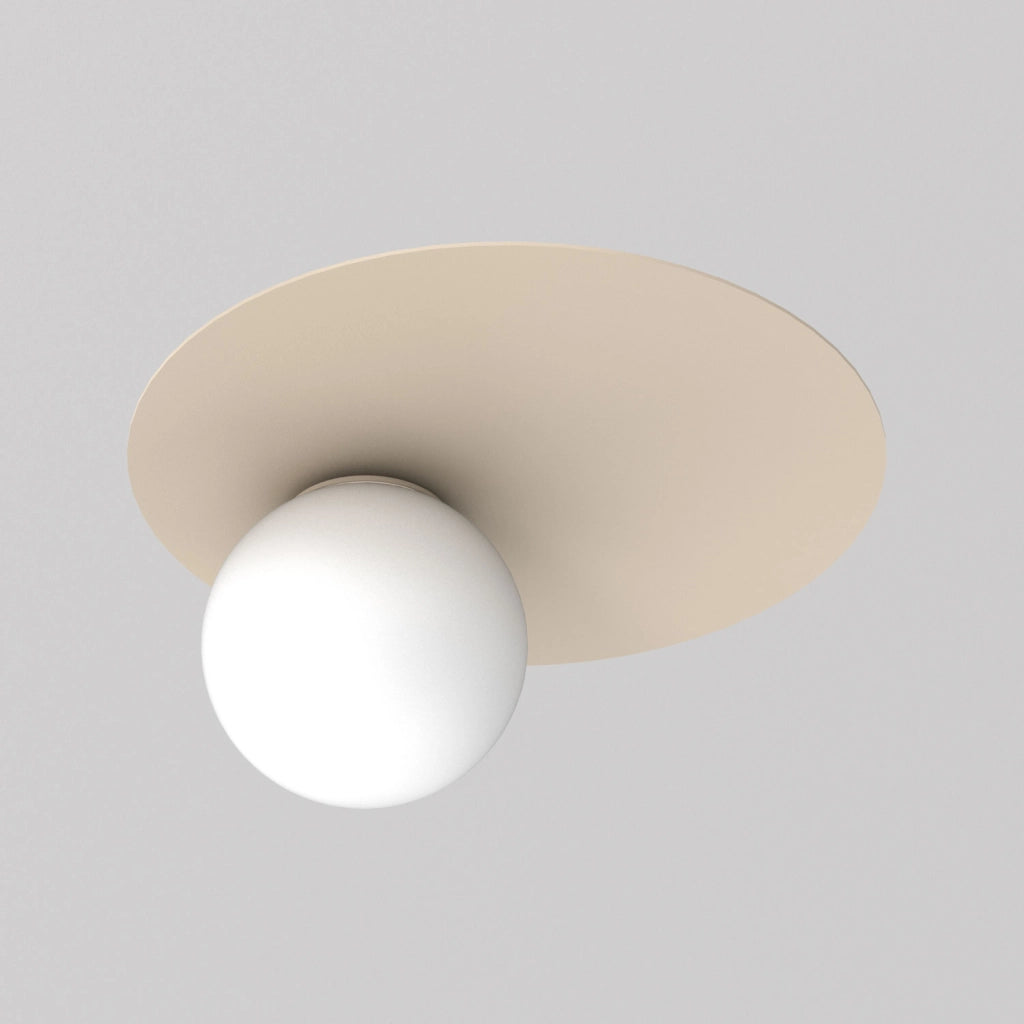 Plafoniera decorativa Flat 1 luce beige E27 Luminex