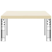 Gazebo a Parete 4x3x2,5 m Crema 47998