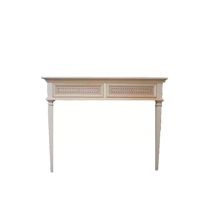 Scrivania classica 2 cassetti in legno grezzo 100x54x80 - Mobili 2G