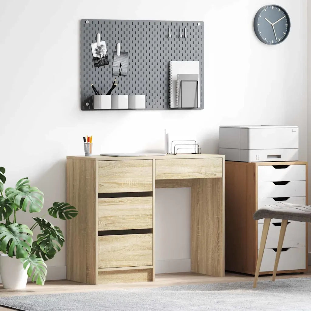 Scrivania Rovere Sonoma 90 x 37.5 x 75 cm Legno multistrato 869492