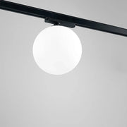 Plafoniera Sfera Per Binario Metallo Nero Acrilico Led 15W 3000K
