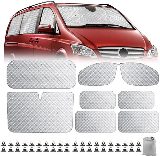 Ombrellone per auto - Protezione dal sole - Set da 8