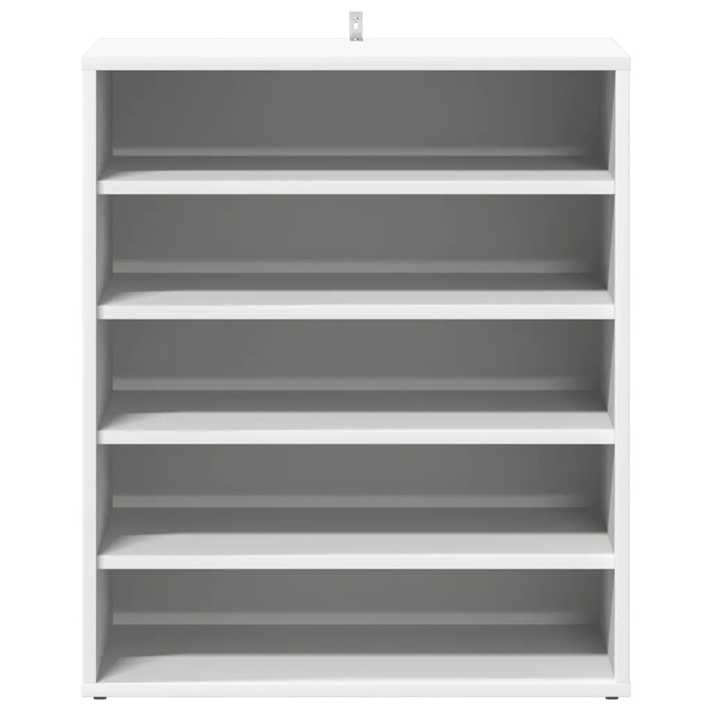 Scarpiera-Scaffale per scarpe Bianca 60x35x70 cm in Truciolato 998467