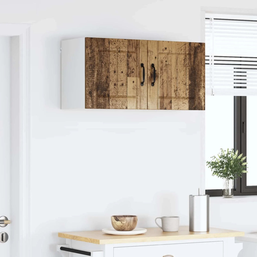 Armadietto a muro LUCCA 2 pcs Legno antico 40 x 31 x 40 cm