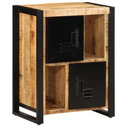 Credenza 55x35x70 cm in Legno Massello di Mango Grezzo