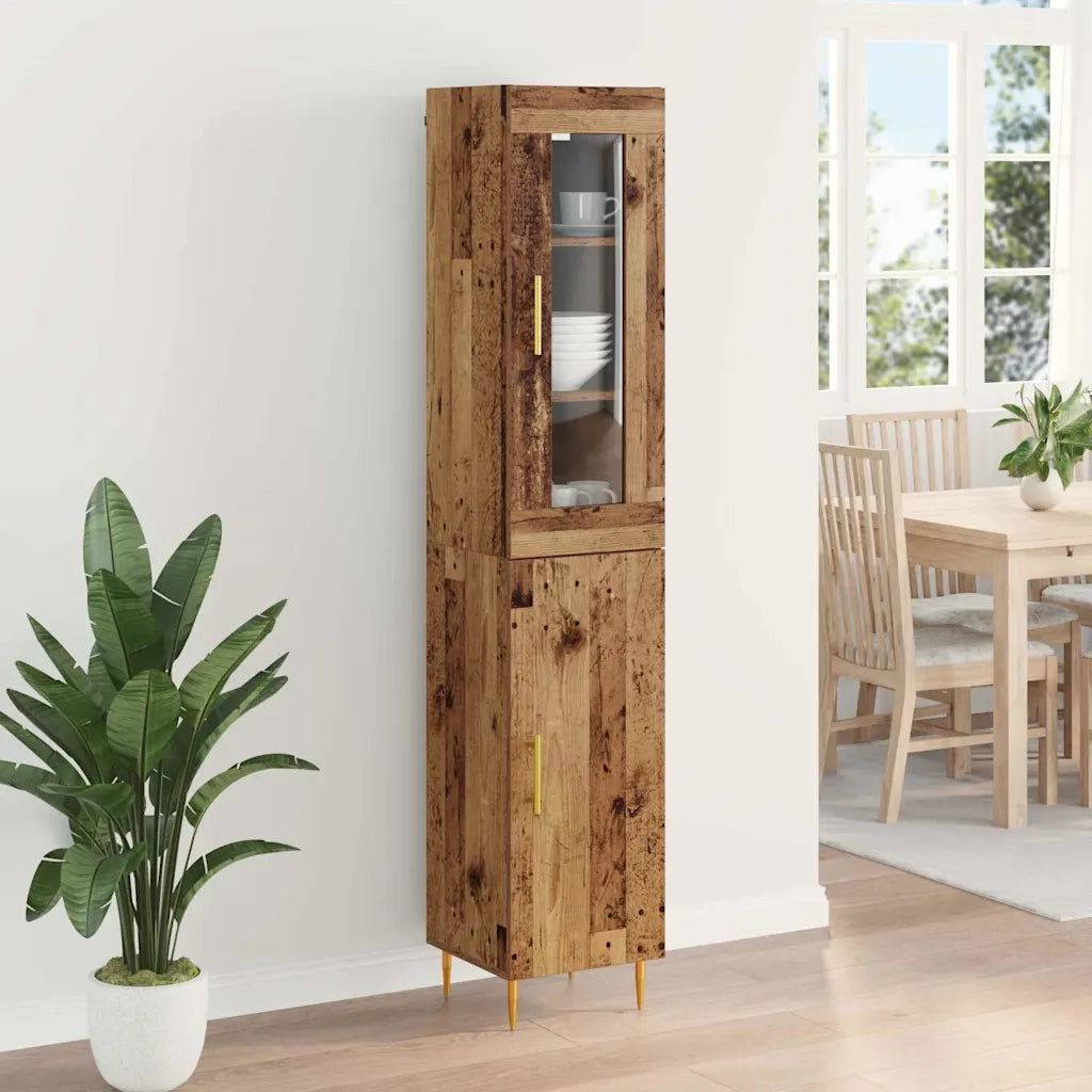 Credenza 2 pcs Legno vecchio Legno multistrato 3415674