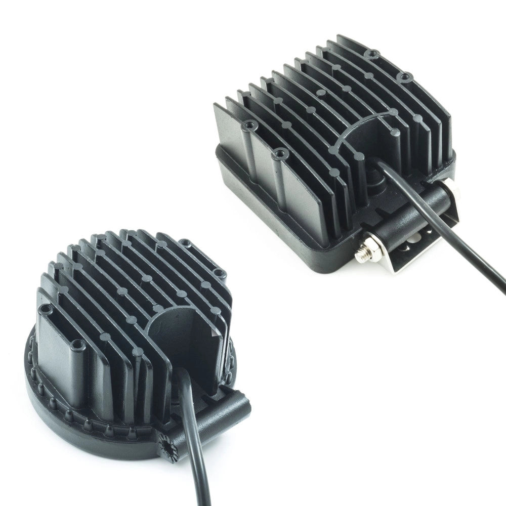 Trade Shop - Faro Supplementare Profondita Auto Tondo Quadrato Led 42w 6000k -
