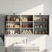 Set di Armadi da Bagno con lo scaffale 3 pcs 126 x 16 x 62.5 cm
