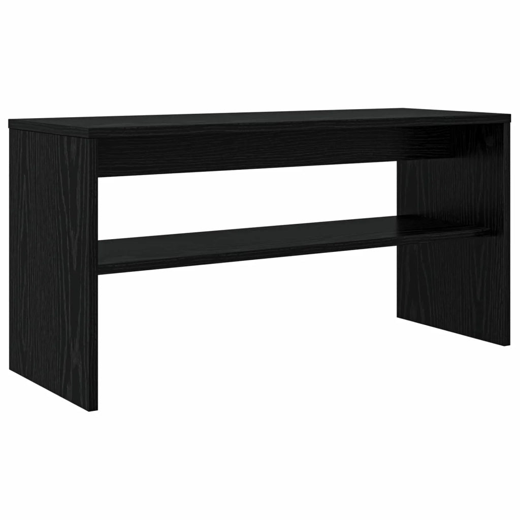 Mobile TV-Credenza per TV Rovere Nero 80 x 30 x 40 cm Legno multistrato