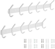 Viti per Abbigliamento - Acciaio Inossidabile - 2 Pezzi - Bianco - 42 cm
