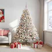 Albero di Natale artificiale con palline 210 cm 300 LED 3466646