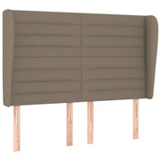 Testiera | Testata ad Orecchio Tortora 147 x 23 x 118/128 cm in Tessuto