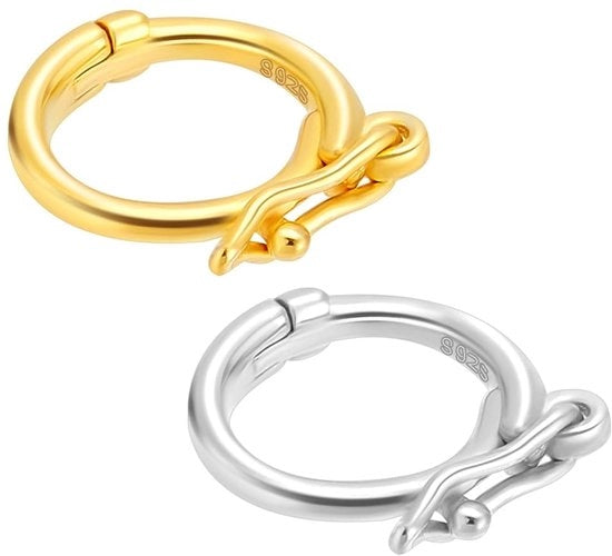 Sluiting in 925 Sterlino Argento - Sluitring - Sieraden Sluiting - Sluiting Bracciale - Sluiting Collana - Incluso Capoclassi/Springring - Sieradensluiting