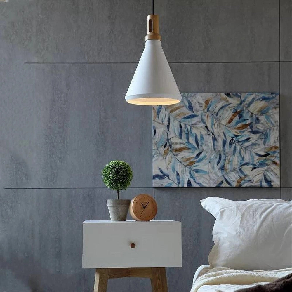 Trade Shop - Lampadario A Sospensione Stile Industriale In Metallo Pendente A Cono E27 A94 -