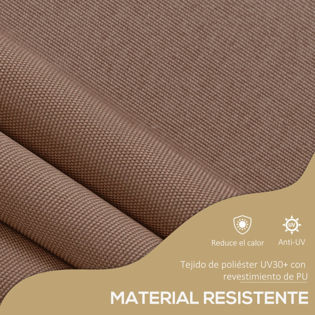 Toldo Retrattile Manuale con Manovella ¨C Minimal ¨C Grigio 300x120x210-300 cm