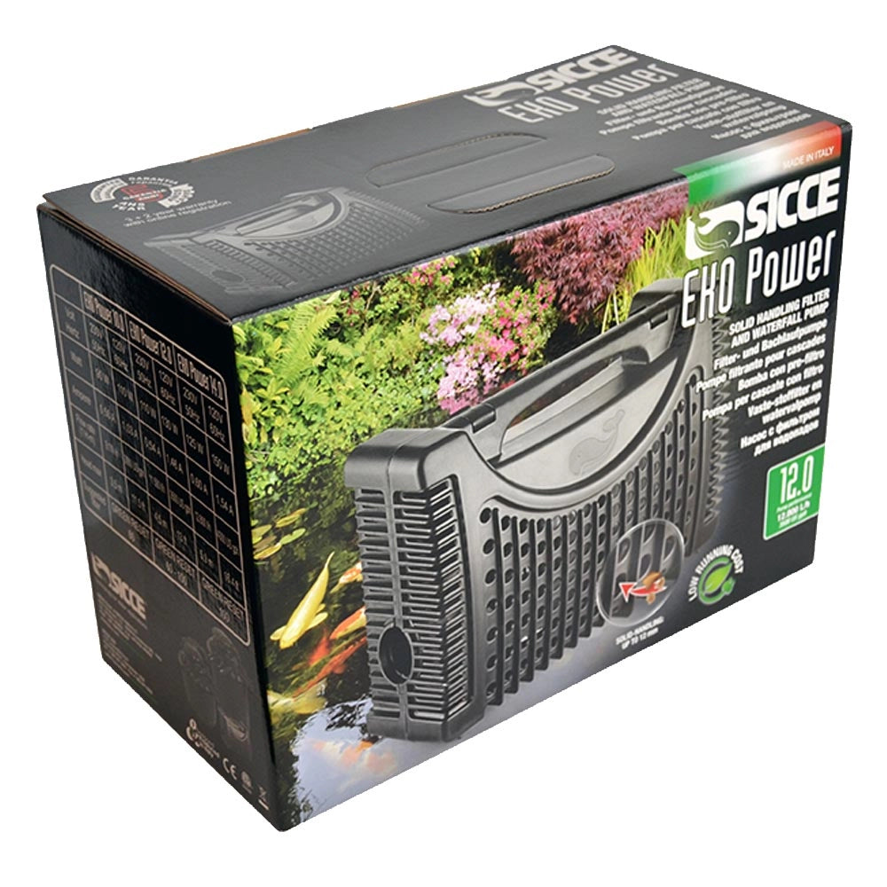 Sicce eko power 12.0 filtro con pompa per laghetti e cascate 11.500 litri/h
