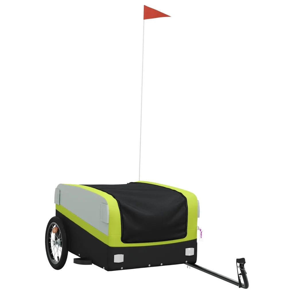 Rimorchio da Bici Nero e Verde 45 kg in Ferro CFW8360289