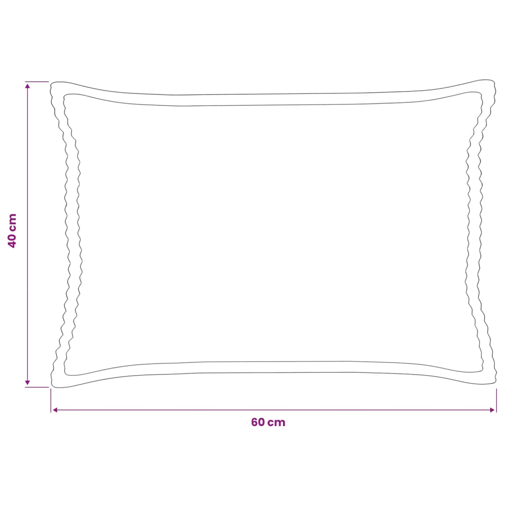 Federa 2 pz HOUTEN Blu navy 40 x 60 cm corduroy 917524