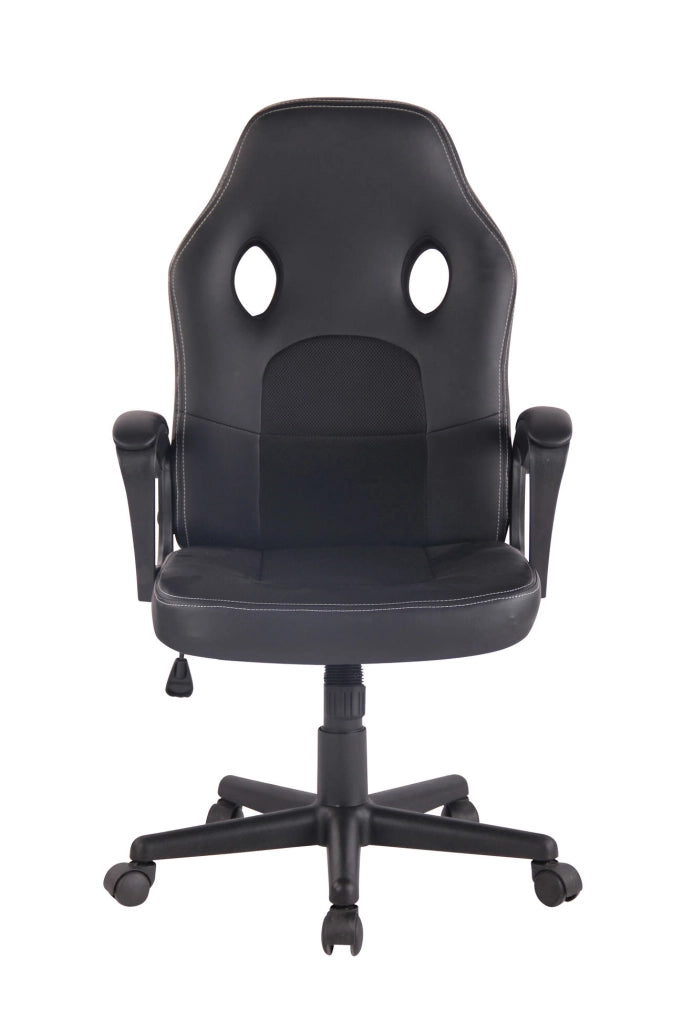 Sedia Gaming Elbing In Similpelle nero/nero