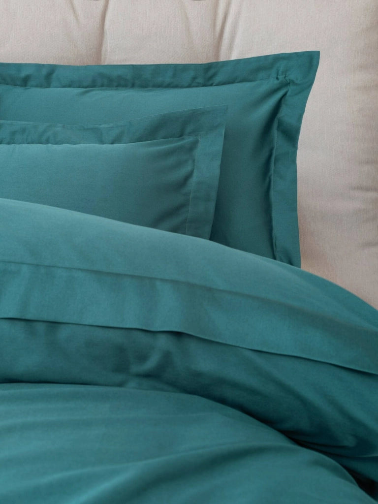 Wickliffe, Copripiumino Matrimoniale Federa Inclusa, 240x220 cm Verde