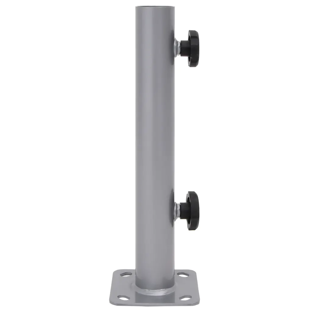 Base per Ombrellone per Palo da ?32/34/38 mm Argento in Acciaio CFW1575005