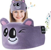 Slaapmasker con Bluetooth e Casco per la Testa - Ascolto di Musica senza Filo durante il Sonno con Microfono - Regalo di Compleanno per Bambini - Maschera da Viaggio - Per Ragazzi e Ragazze