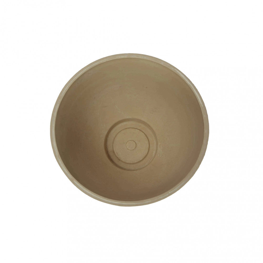 Vaso Piccolo Narciso Ø25x18,5 cm in Fibra sintetica Taupe