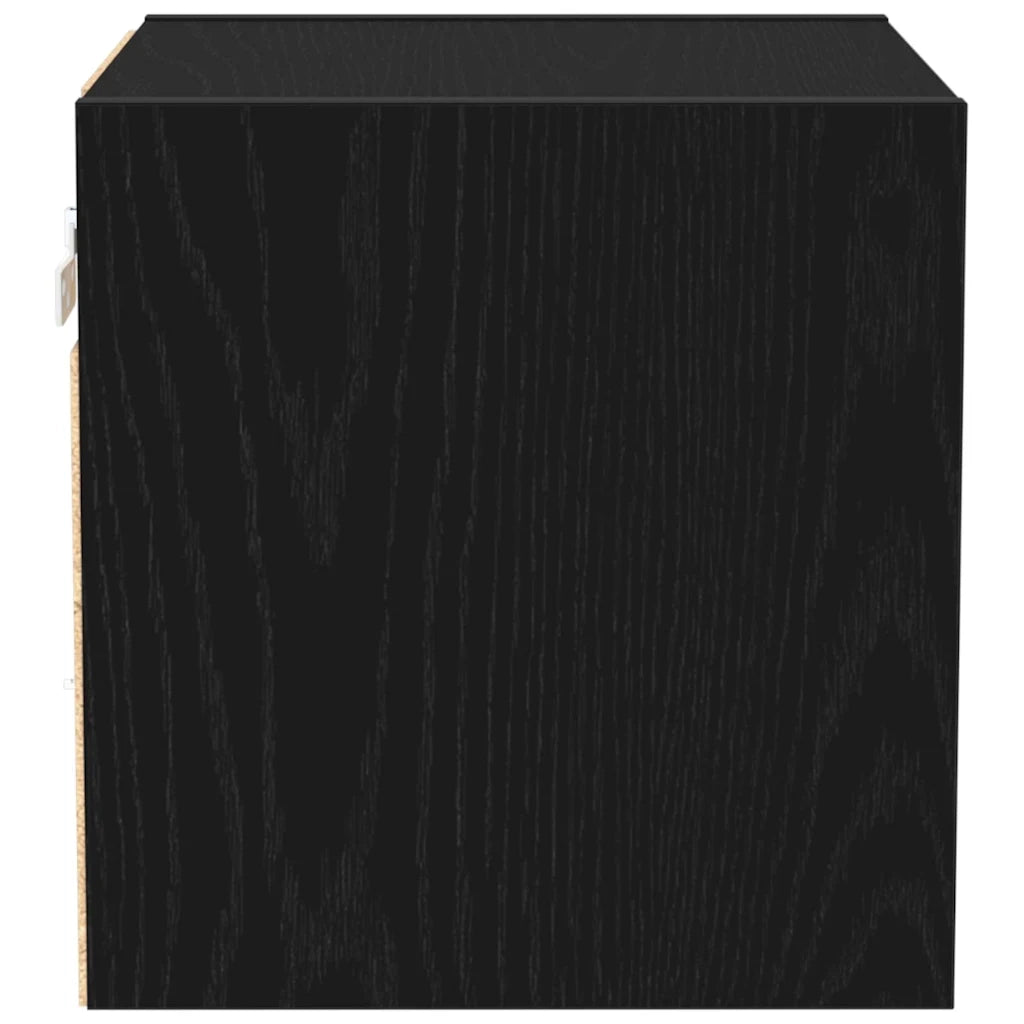Armadio da letto a muro LED 2 pcs Nero 30 x 28,5 x 30 cm 863086