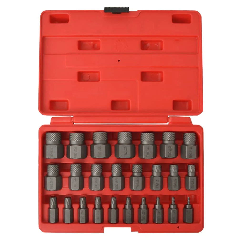 Kit estrattore viti multi-scanalatura in acciaio da 25 pezzi 02_0003973