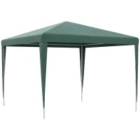Gazebo da Giardino 3x3 m e Portatile con Copertura Anti UV, Verde
