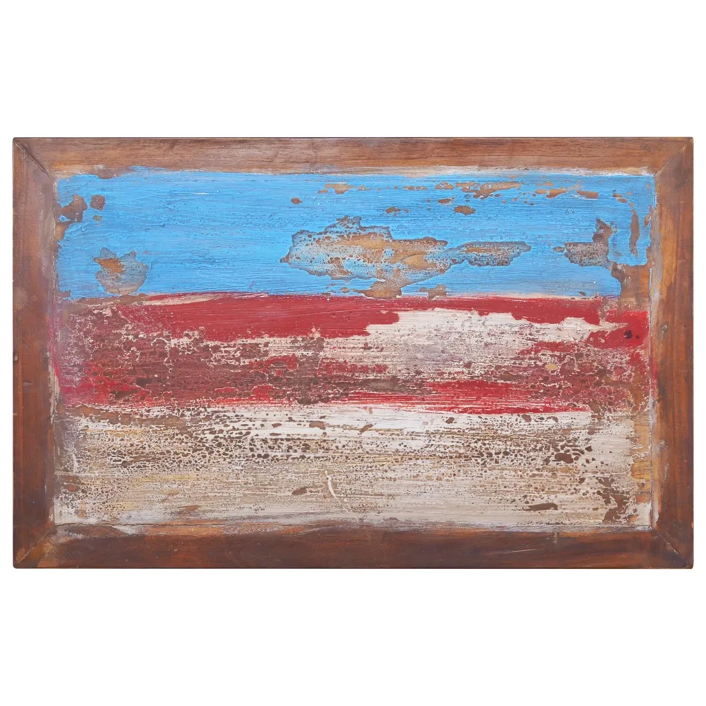 Tavolino da Salotto 80x50x40 cm in Legno di Teak di Recupero 289057