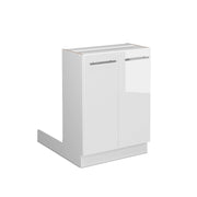Vicco Isola cucina Bianco lucido 60 cm senza piano di lavoro