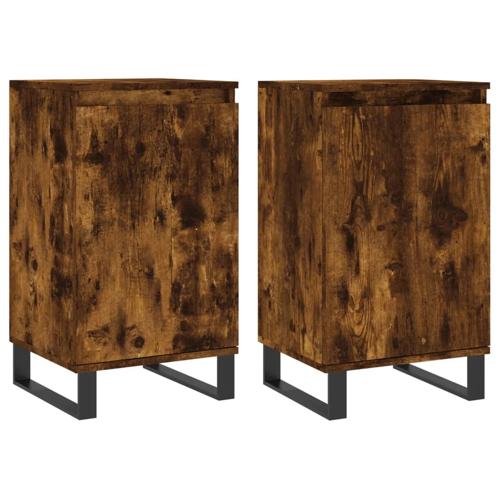 Buffet credenza cassettiera armadio mobile contenitore organizer per cucina soggiorno salotti set da 2 40 x 35 x 70 cm legno ingegnerizzato marrone 02_0036727