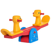 Altalena bilico a dondolo per bambini con manubrio ¨C zephmum ¨C giraffa multicolor 150x32x60 cm