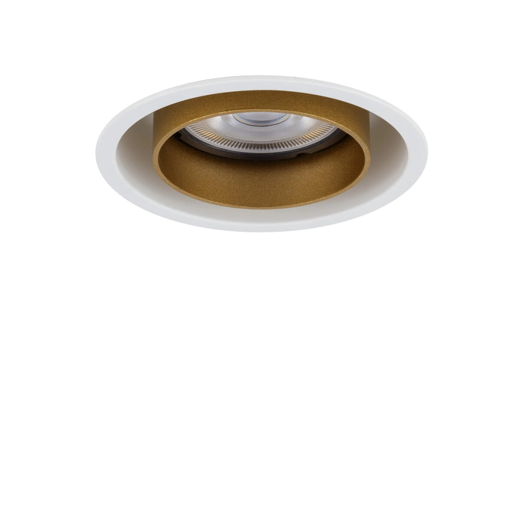 Faretto incasso tondo oro satinato Mono Slide GU10