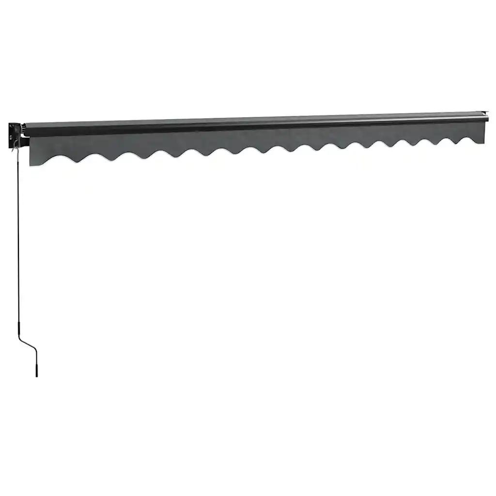 Tenda da Sole Retrattile Antracite 4x3 m in Tessuto e Alluminio 3154463