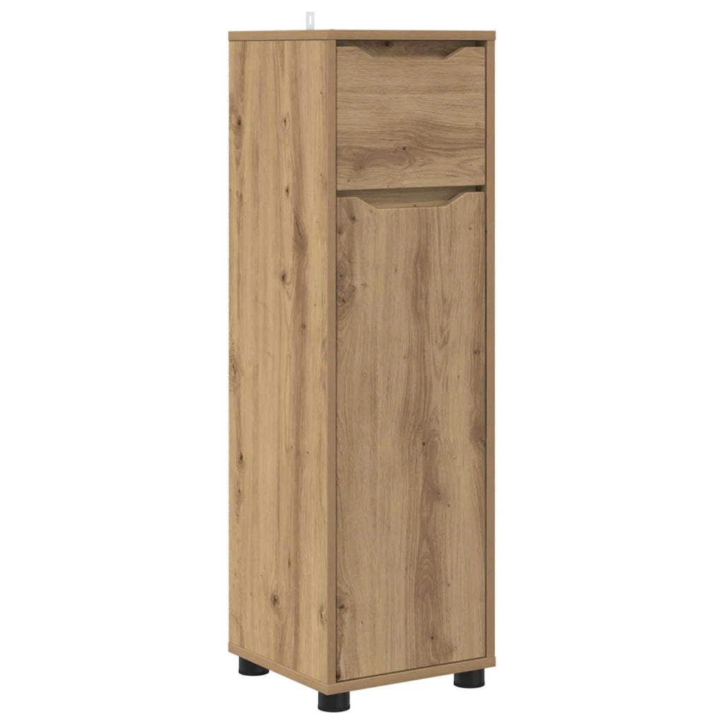 Mobile da Bagno con porta Rovere artigianale 30,5 x 30 x 101 cm 888746
