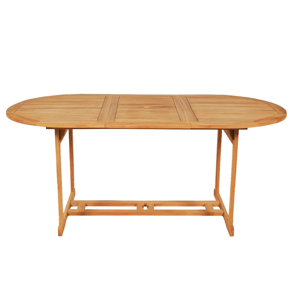 Set da Pranzo da Giardino 9 pz in Legno Massello di Teak cod mxl 35707