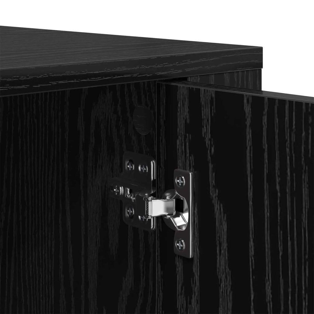 Credenza Rovere Nero 40 x 33 x 70 cm Legno multistrato 880993