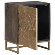 Comodino | Armadio da Notte | Mobiletto da notte a muro fatto a mano Marrone caff¨¨ 40 x 30 x 50 cm